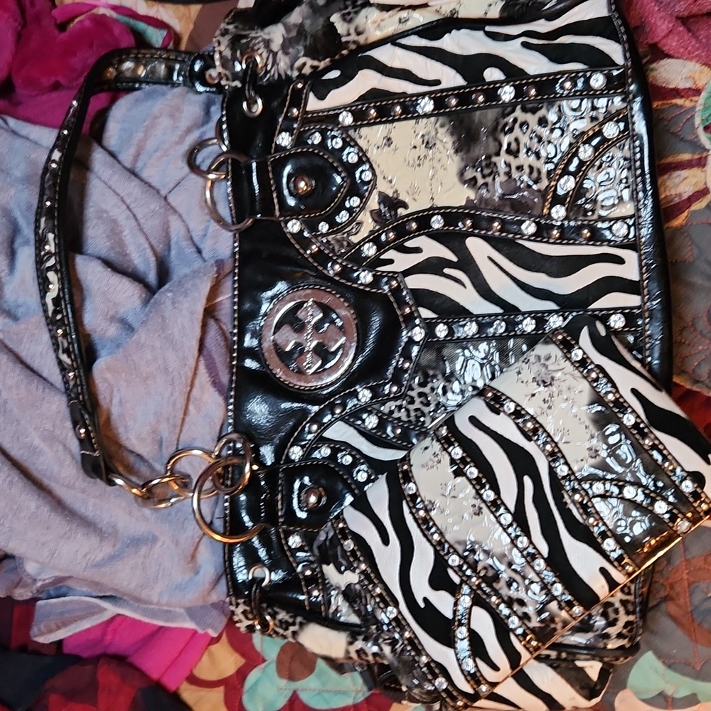 Rustic couture zebra set